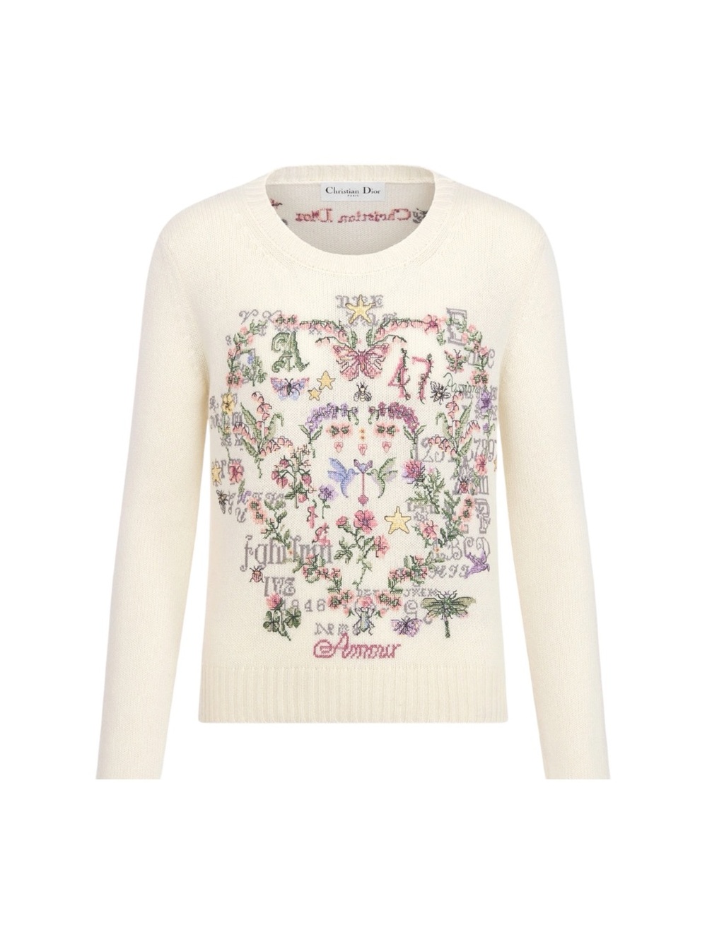 Dior amour Embroidered Sweater Fr36